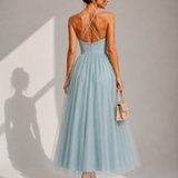 Gina | Vestido Midi com Cintura Marcada