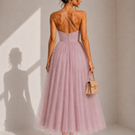 Gina | Vestido Midi com Cintura Marcada