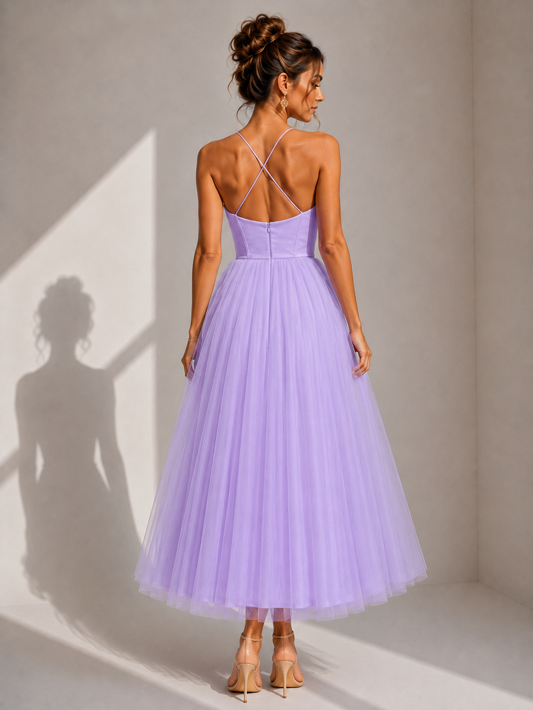 Gina | Vestido Midi com Cintura Marcada