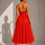 Gina | Vestido Midi com Cintura Marcada