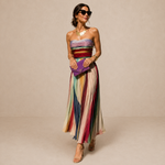 Celina | Vestido Maxi Plissado Intemporal
