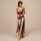 Celina | Vestido Maxi Plissado Intemporal