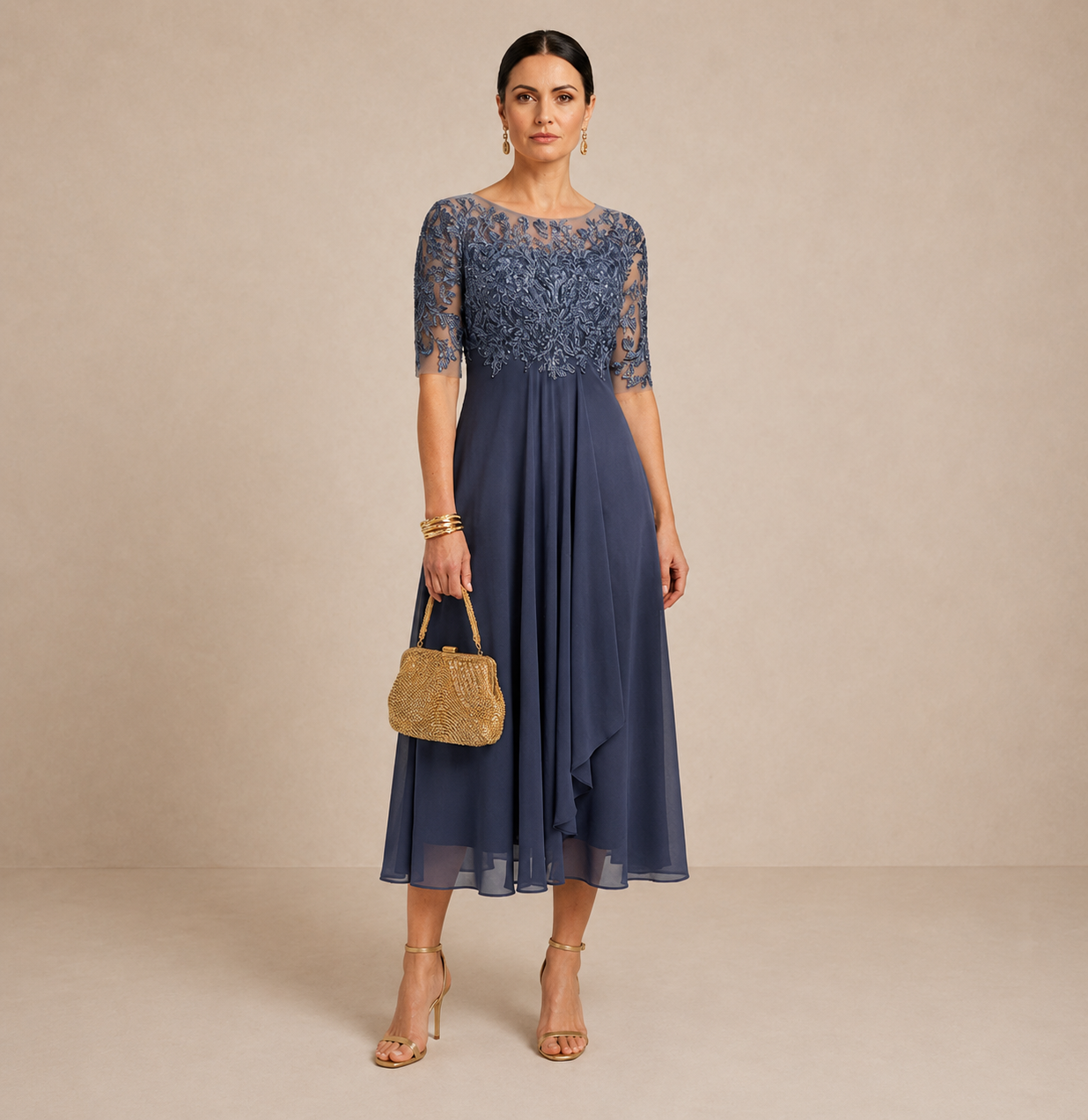 Sabrina | Vestido Midi Franzido