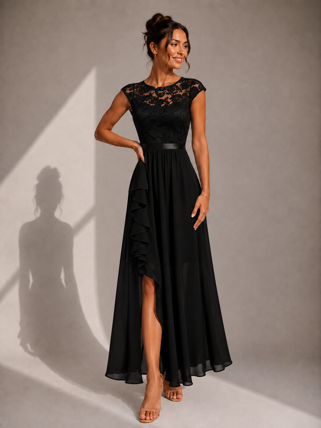 Alícia | Vestido Maxi com Corpete em Renda