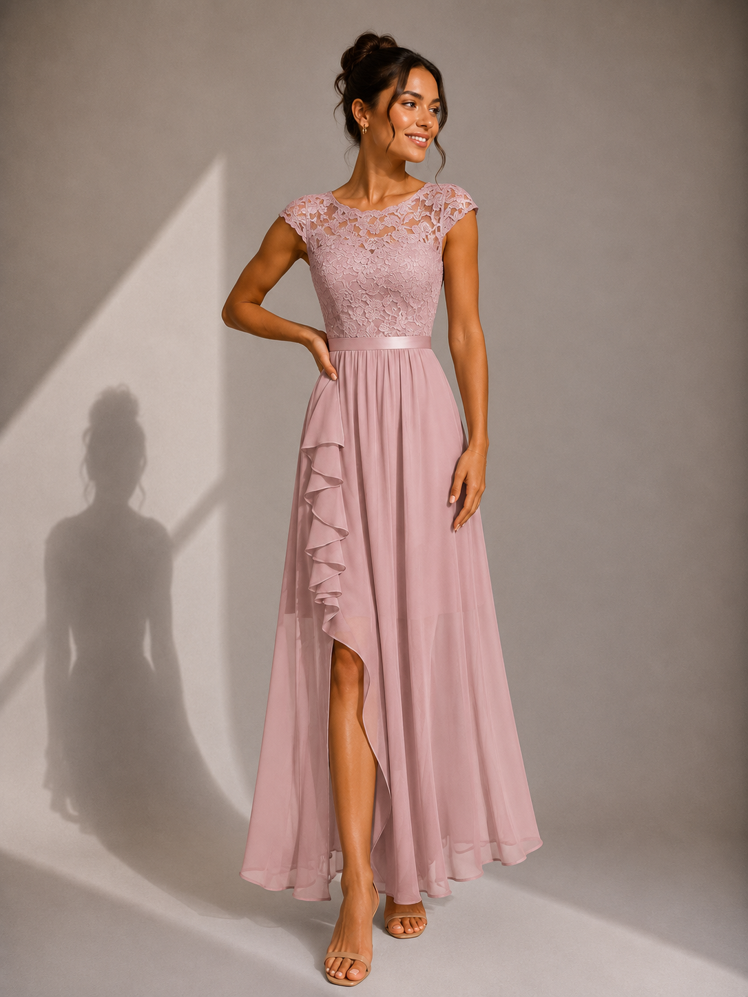 Alícia | Vestido Maxi com Corpete em Renda