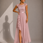 Alícia | Vestido Maxi com Corpete em Renda