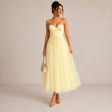 Gina | Vestido Midi com Cintura Marcada