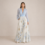 Carmo | Vestido Maxi Floral em Chiffon