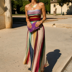 Celina | Vestido Maxi Plissado Intemporal