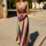 Celina | Vestido Maxi Plissado Intemporal