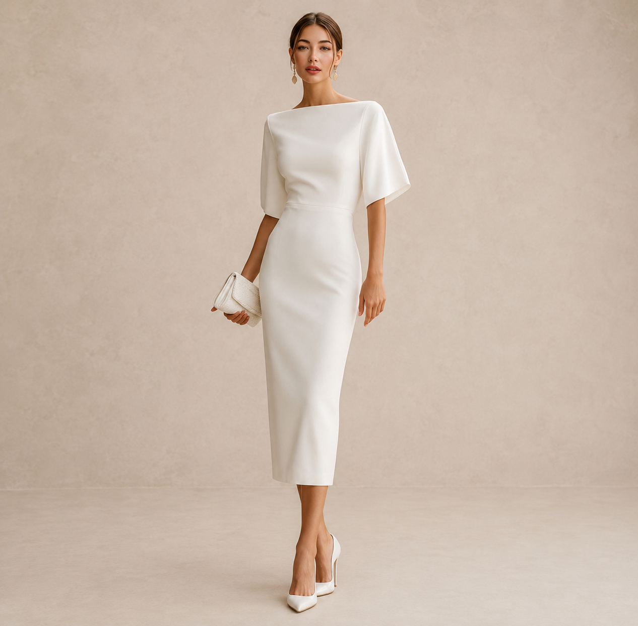 Aline | Vestido Midi Romântico