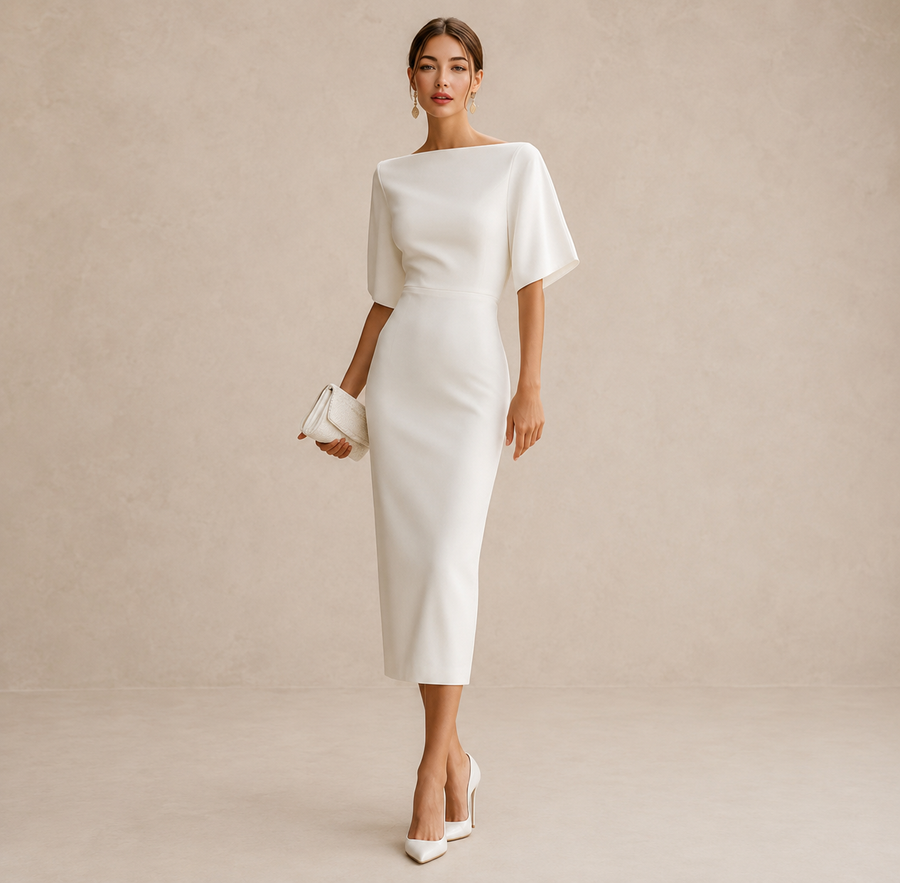 Aline | Vestido Midi Romântico