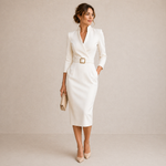 Lígia | Vestido Midi com Cinto