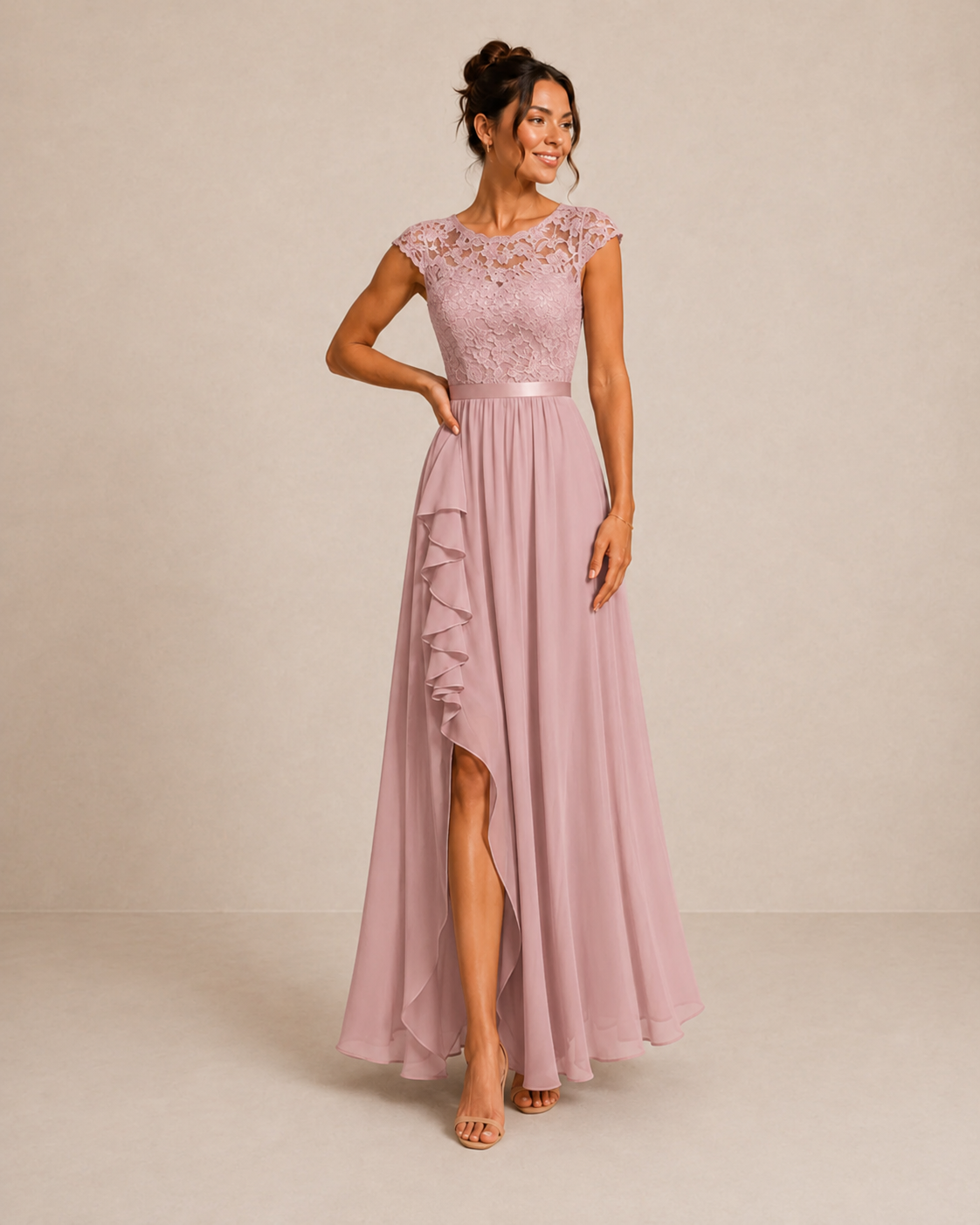 Alícia | Vestido Maxi com Corpete em Renda