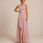 Alícia | Vestido Maxi com Corpete em Renda