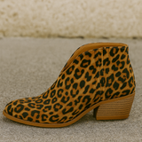 Clementina | Botins com Padrão Leopardo