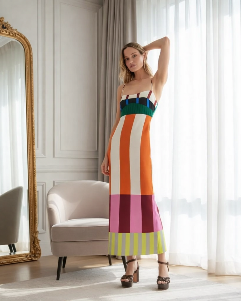 CARMEN | FESTIVE HALTER DRESS