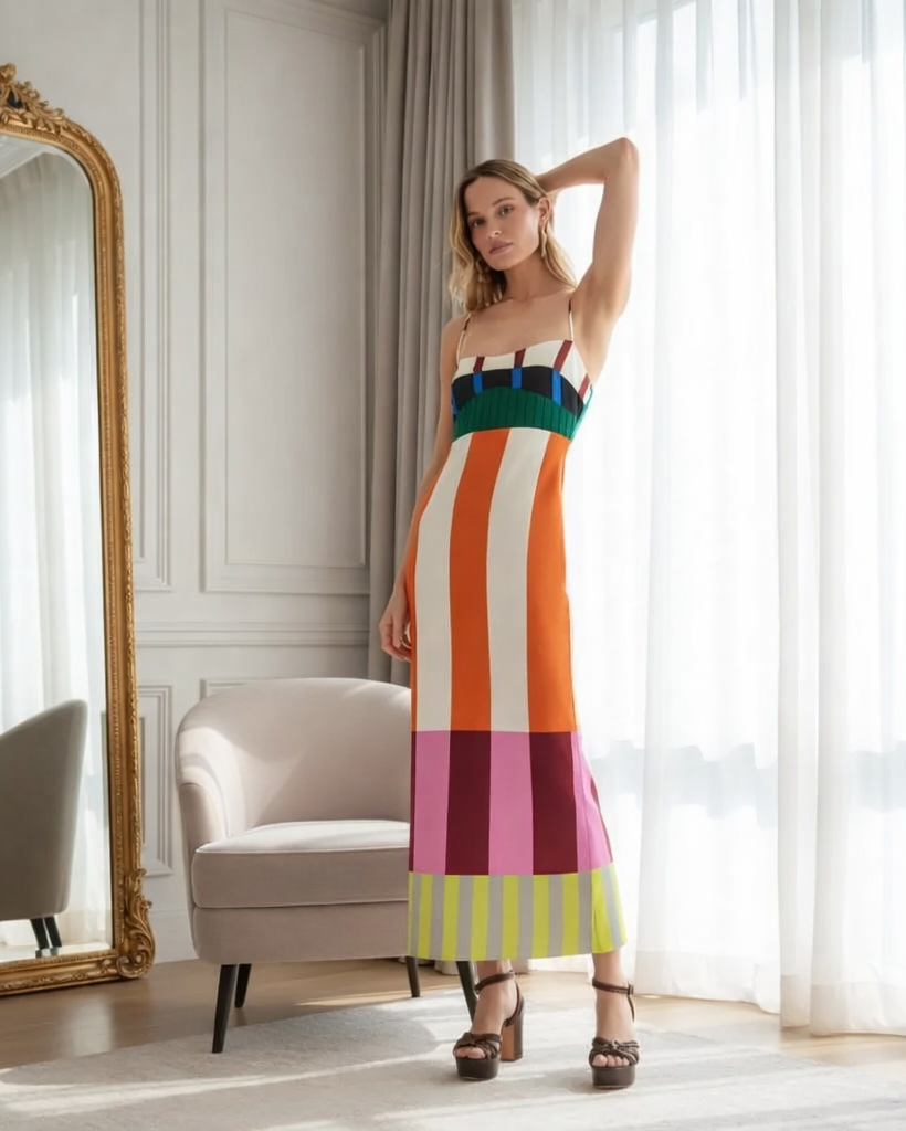 CARMEN | FESTIVE HALTER DRESS