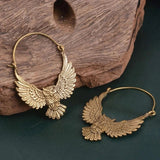 Boucles d'oreilles hibou bohème vintage