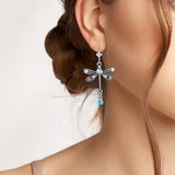 Boucles d'oreilles élégantes libellules sculptées