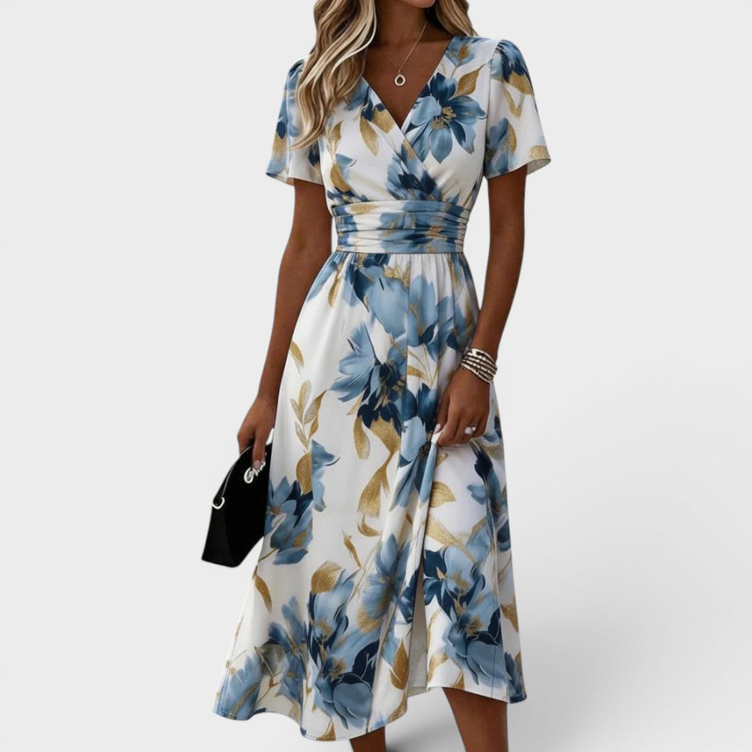 Leandra | Vestido Midi Evasê