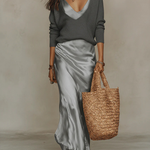Mia | Vestido Midi em Cetim
