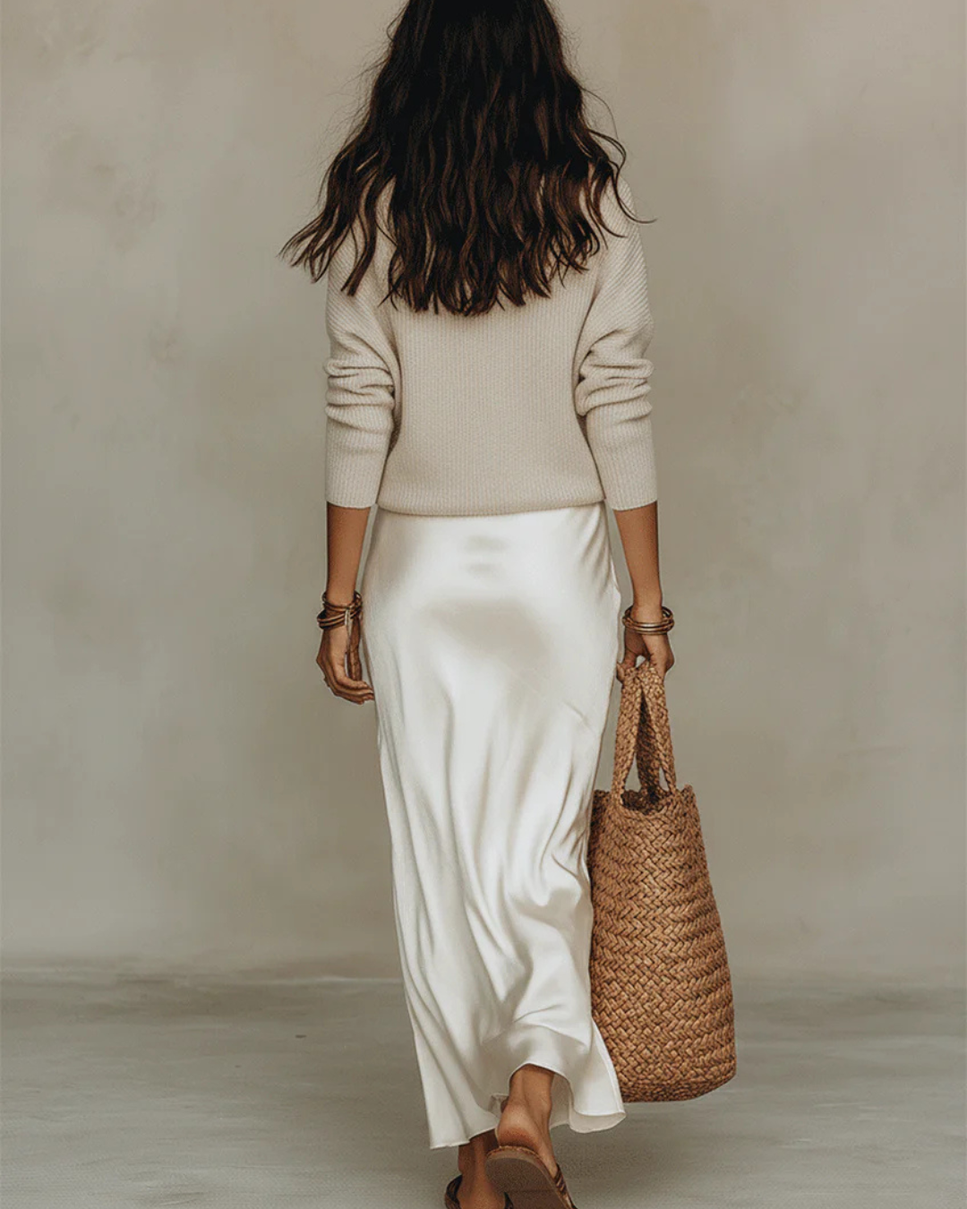 Mia | Vestido Midi em Cetim