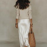 Mia | Vestido Midi em Cetim