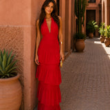 Vestido Manila em vermelho
