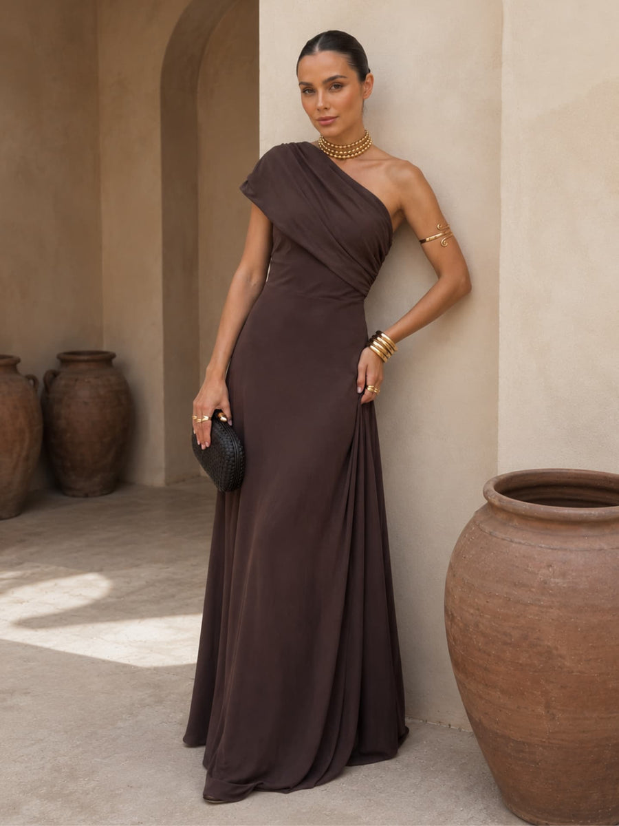 Vestido Toledo em castanho
