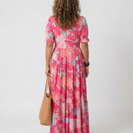 Yara | Vestido Maxi Floral com Decote em V