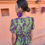 MARÍA | VIBRANT FLORAL WRAP DRESS