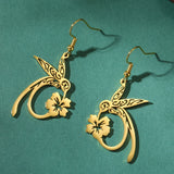 Boucles d'oreilles en acier inoxydable Esprit Colibri