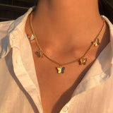 Colar Borboleta em Flor
