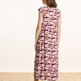 Beatriz | Vestido Midi Tie & Dye com Decote em V