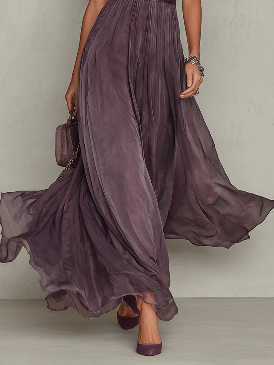 Alba | Vestido Midi Plissado com Mangas Balão