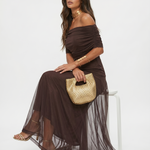 Paloma | Vestido Maxi Estampado de Um Ombro