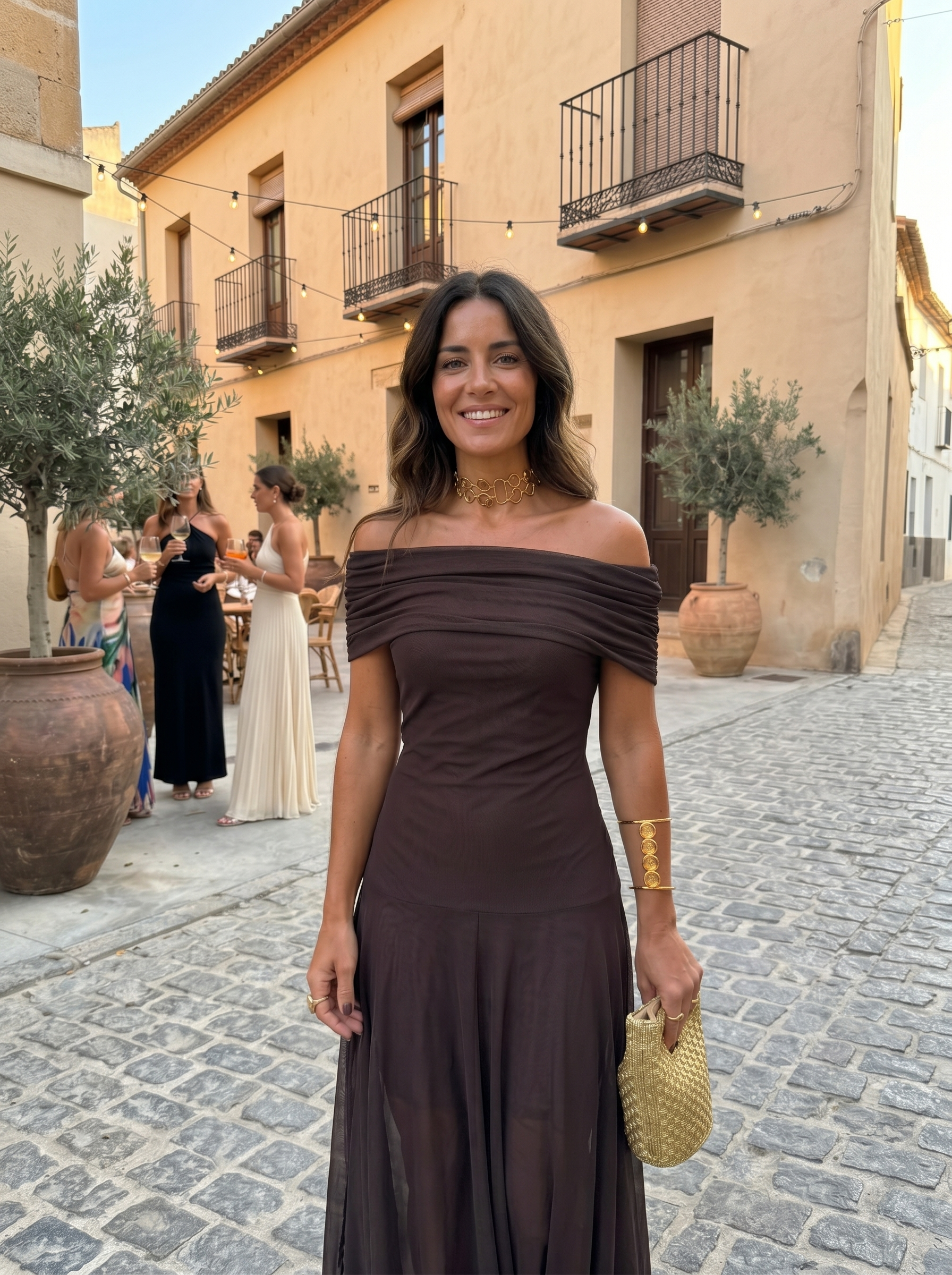 Paloma | Vestido Maxi Estampado de Um Ombro