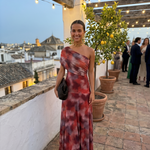 Paloma | Vestido Maxi Estampado de Um Ombro
