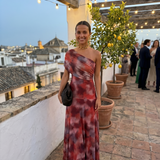 Paloma | Vestido Maxi Estampado de Um Ombro