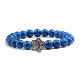 Bracelet patte perlée – Modèle pierre naturelle