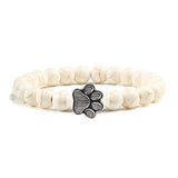 Bracelet patte perlée – Modèle pierre naturelle