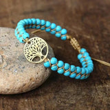 Pulseira Árvore da Vida Turquesa