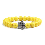 Bracelet patte perlée – Modèle pierre naturelle