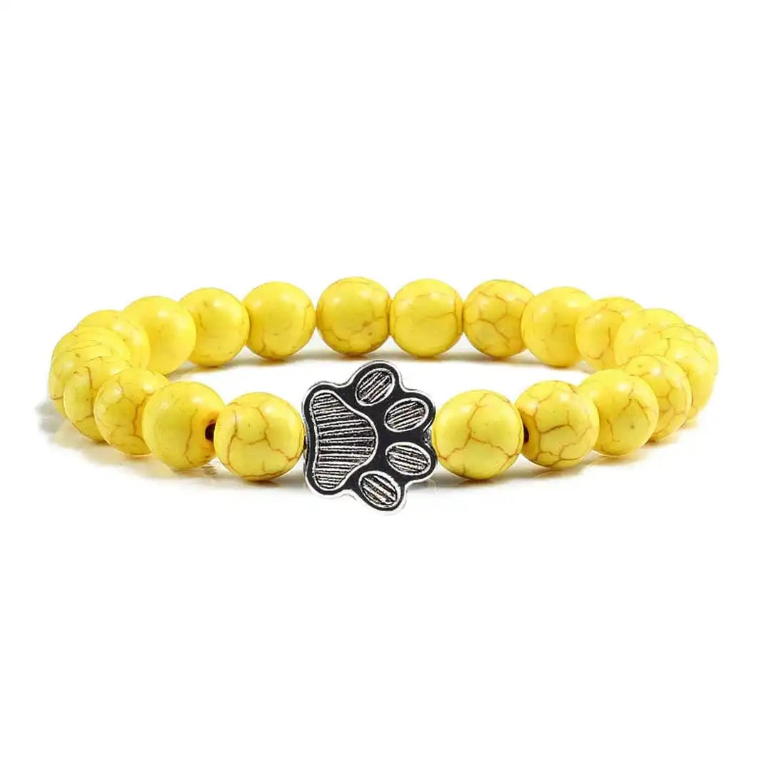 Pulseira Patinha Pedra Natural
