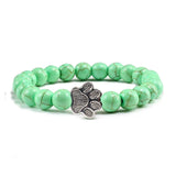 Bracelet patte perlée – Modèle pierre naturelle