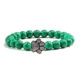 Bracelet patte perlée – Modèle pierre naturelle