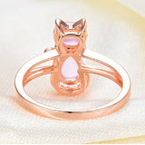 Bague chat en or rose