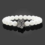 Bracelet patte perlée – Modèle pierre naturelle