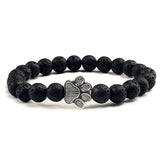 Bracelet patte perlée – Modèle pierre naturelle